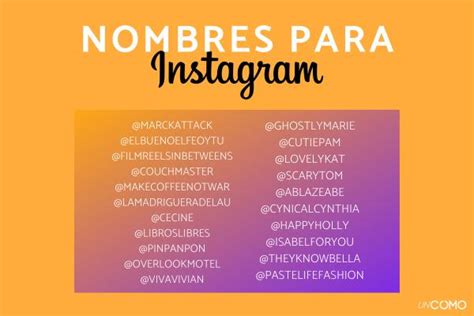 generador de nombres para instagram|nombres originales para instagram.